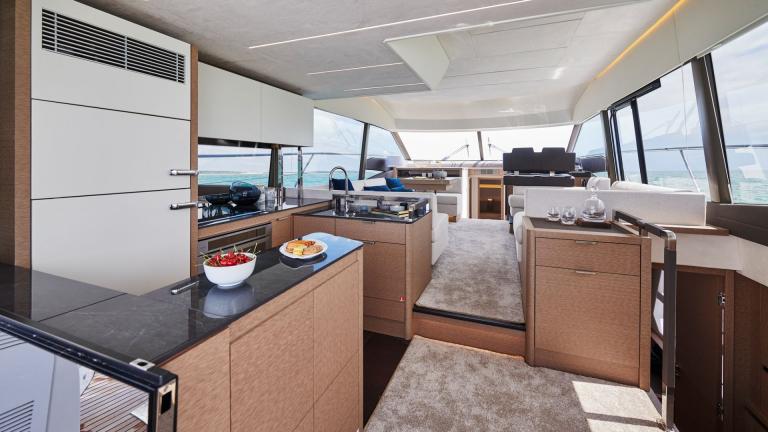 Luxury salon area of motor yacht Shaft image 1