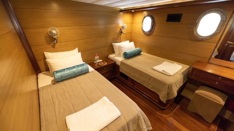 Twin guest cabin of luxury gulet Kayhan 4 image 1