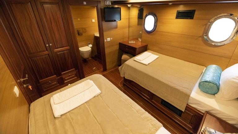Twin guest cabin of luxury gulet Kayhan 4 image 4